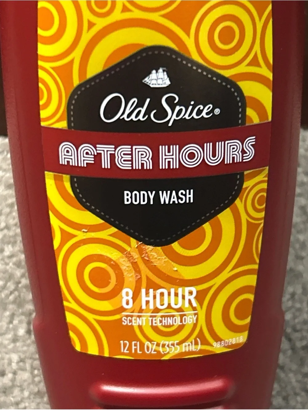 Old Spice Red Zone After Hours Body Wash w/ Eight Hour Scent Technology 12oz